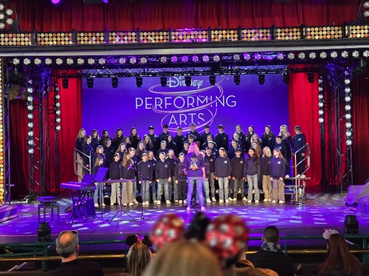 Hope Valley College Disney Choir performing