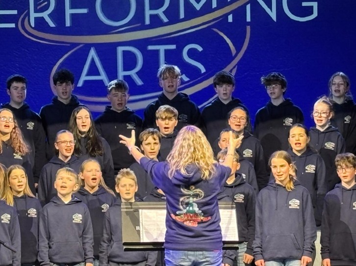 Hope Valley College Disney Choir performing