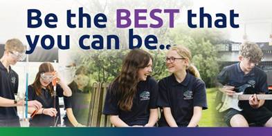 Be the BEST that you can be Open Day Banner