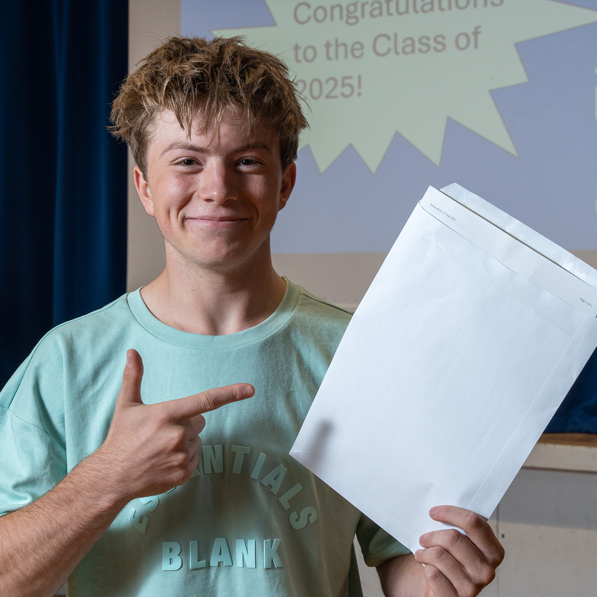 Students collecting their exam results